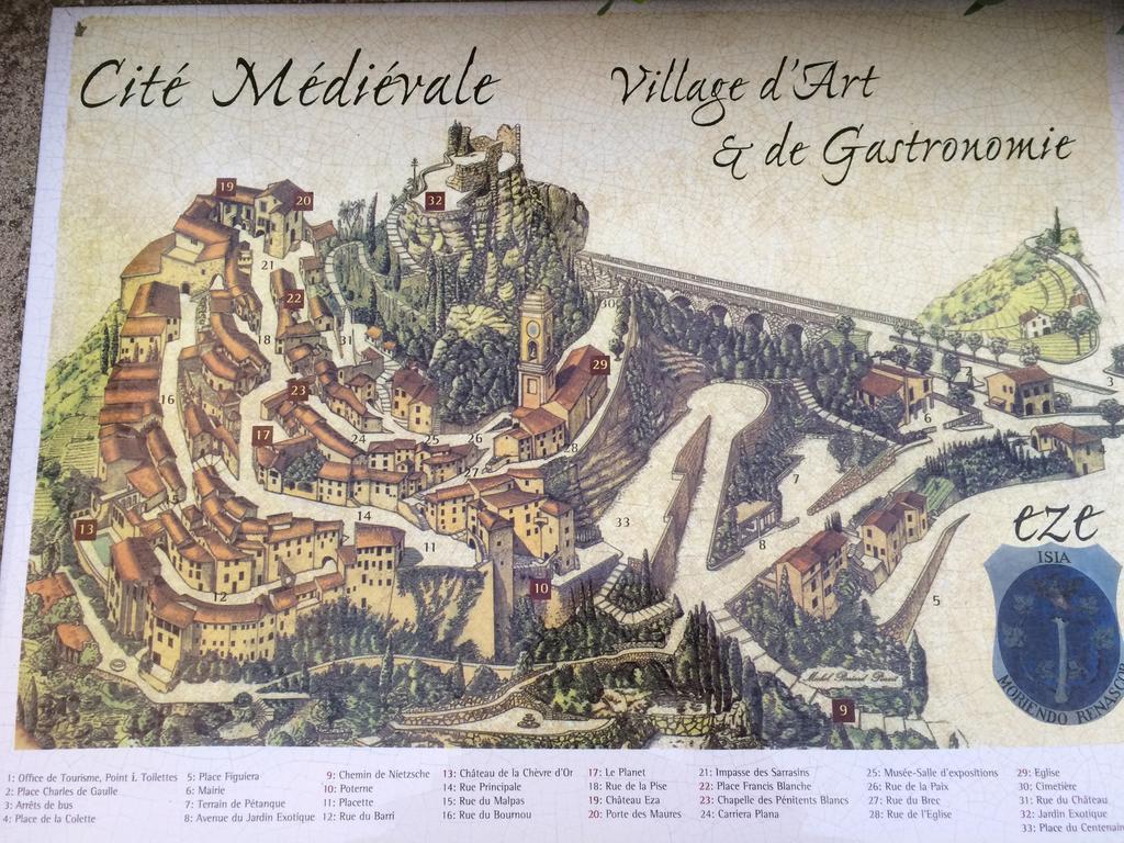 Eze Monaco Middle Of Old Town Of Eze Vieux Village Romantic Hideaway With Spectacular Sea View エクステリア 写真